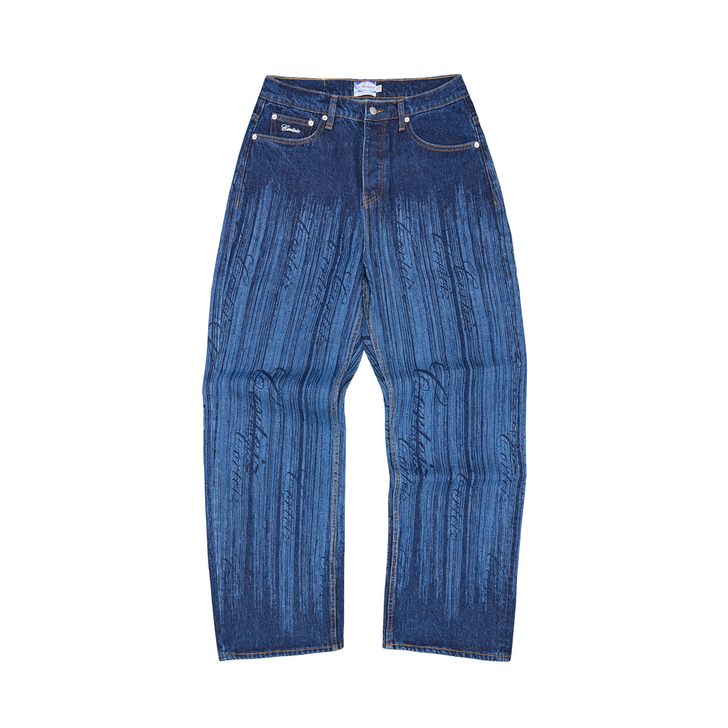 Corteiz STRIKE BAGGY JEANS [DARK WASH] CRTZRTW