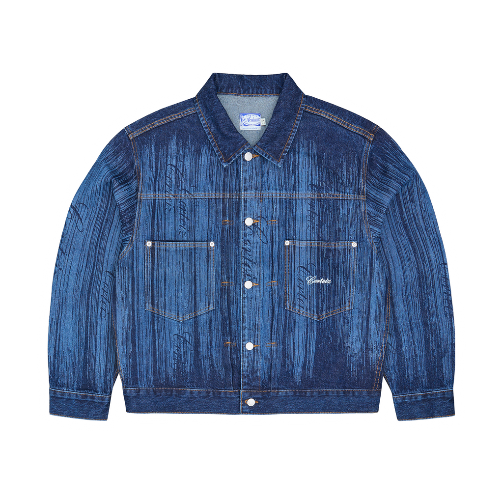 Corteiz STRIKE DENIM JACKET [DARK WASH] CRTZRTW