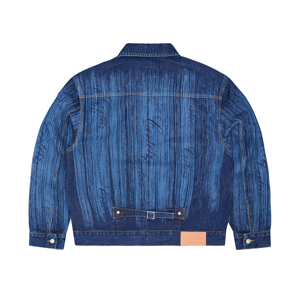 Corteiz STRIKE DENIM JACKET [DARK WASH] CRTZRTW