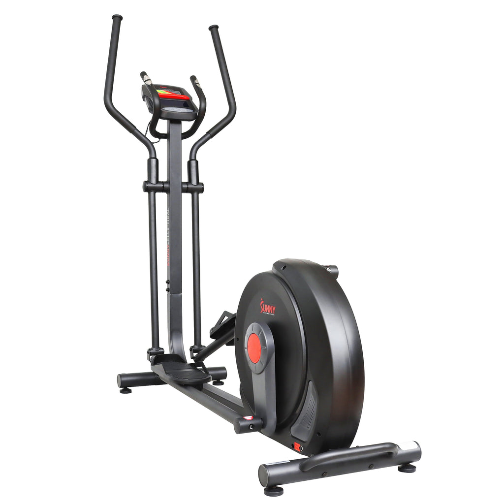 Sunny Health & Fitness Power Stride Smart Electro-Magnetic Elliptical Machine with 18" stride length