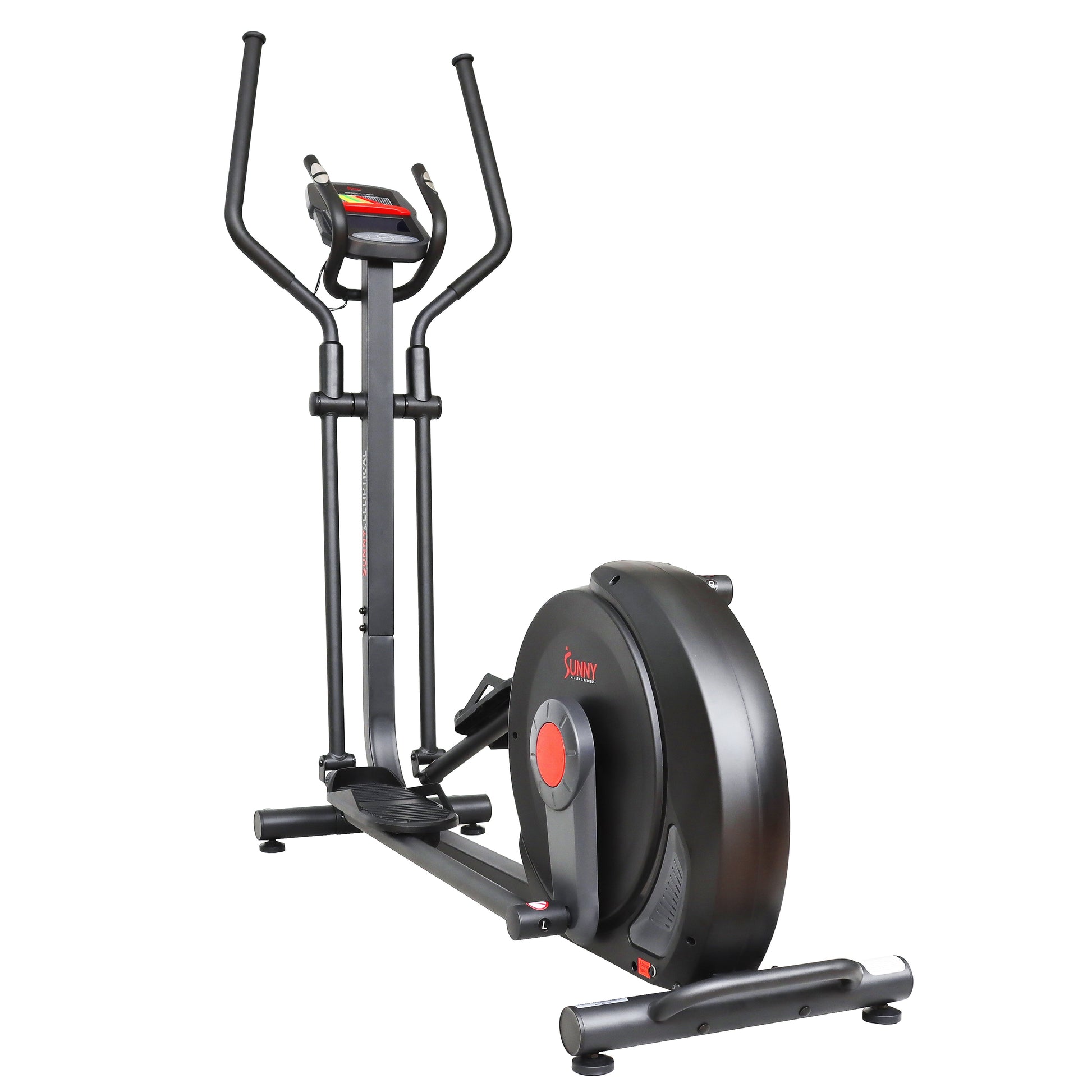 Sunny Health & Fitness Power Stride Smart Electro-Magnetic Elliptical Machine with 18" stride length