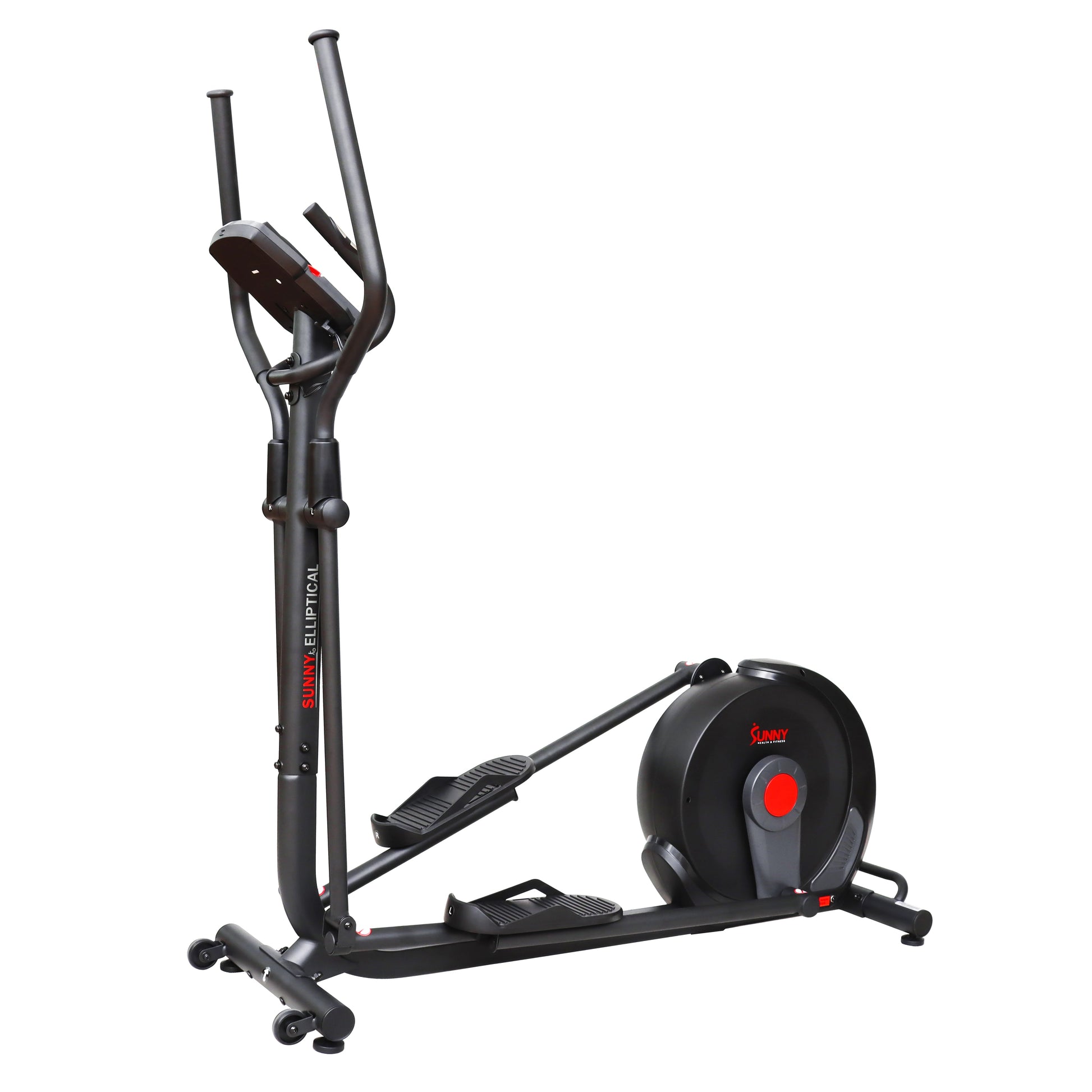 Sunny Health & Fitness Power Stride Smart Electro-Magnetic Elliptical Machine with 18" stride length