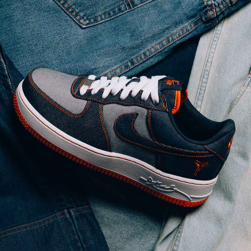 Kobe Bryant x Nike Air Force 1 Low Protro 'Denim' - Obsidian/Safety Orange