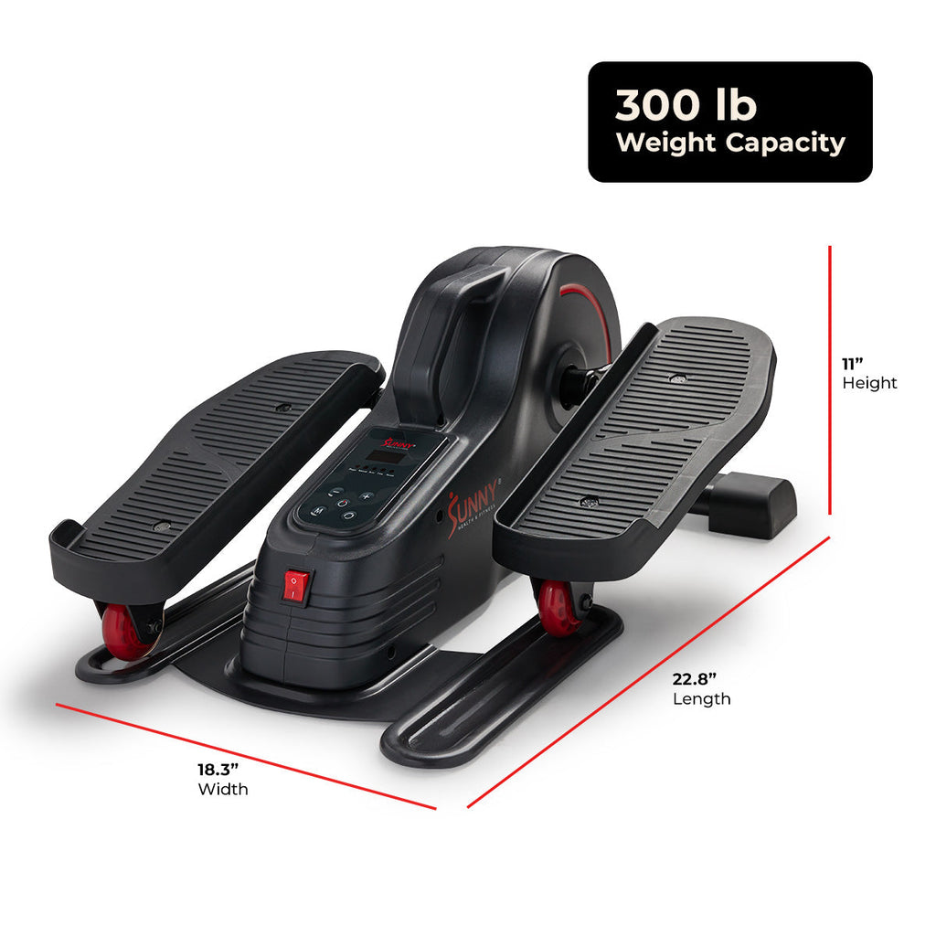 Sunny Health & Fitness Smart Motorized Under Desk Mini Elliptical