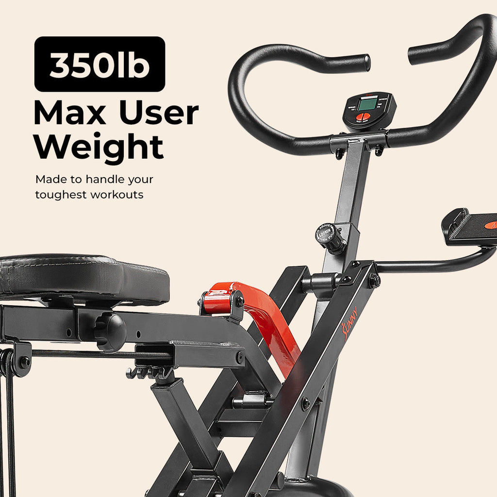 Sunny Health & Fitness Upright Row-N-Ride® Plus Smart Squat Assist Machine