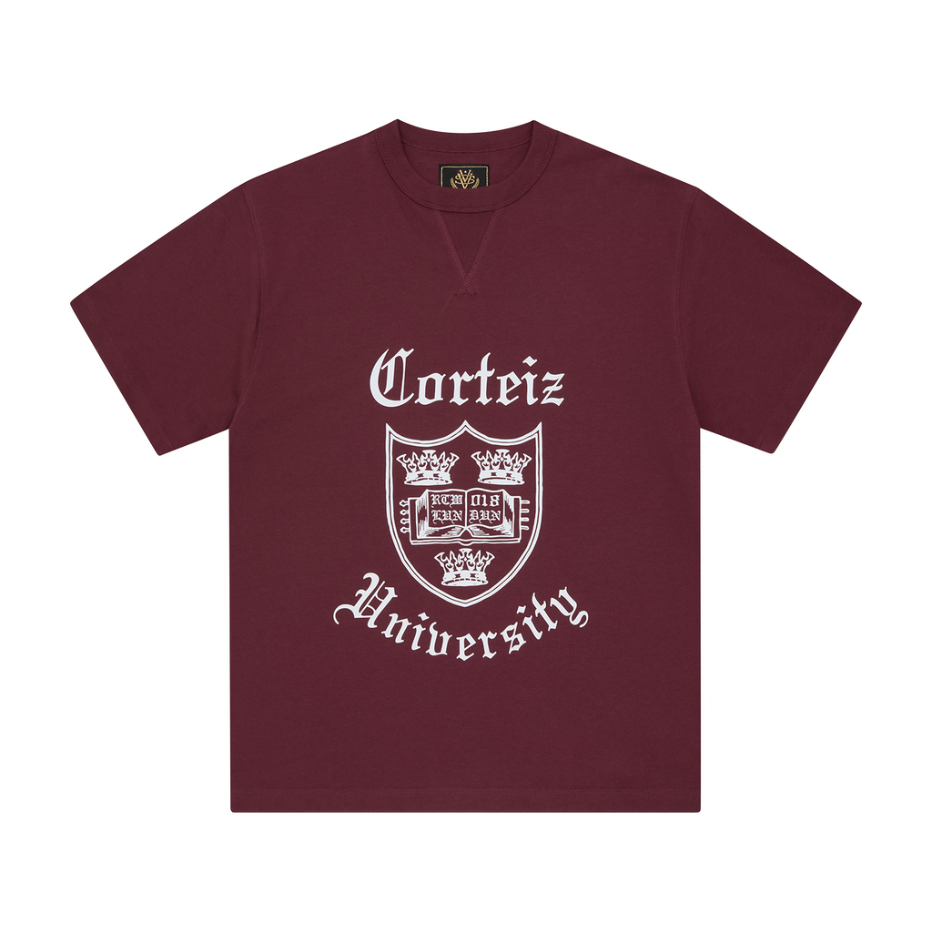 Corteiz UNI HEAVYWEIGHT TEE [BURGUNDY] CRTZRTW