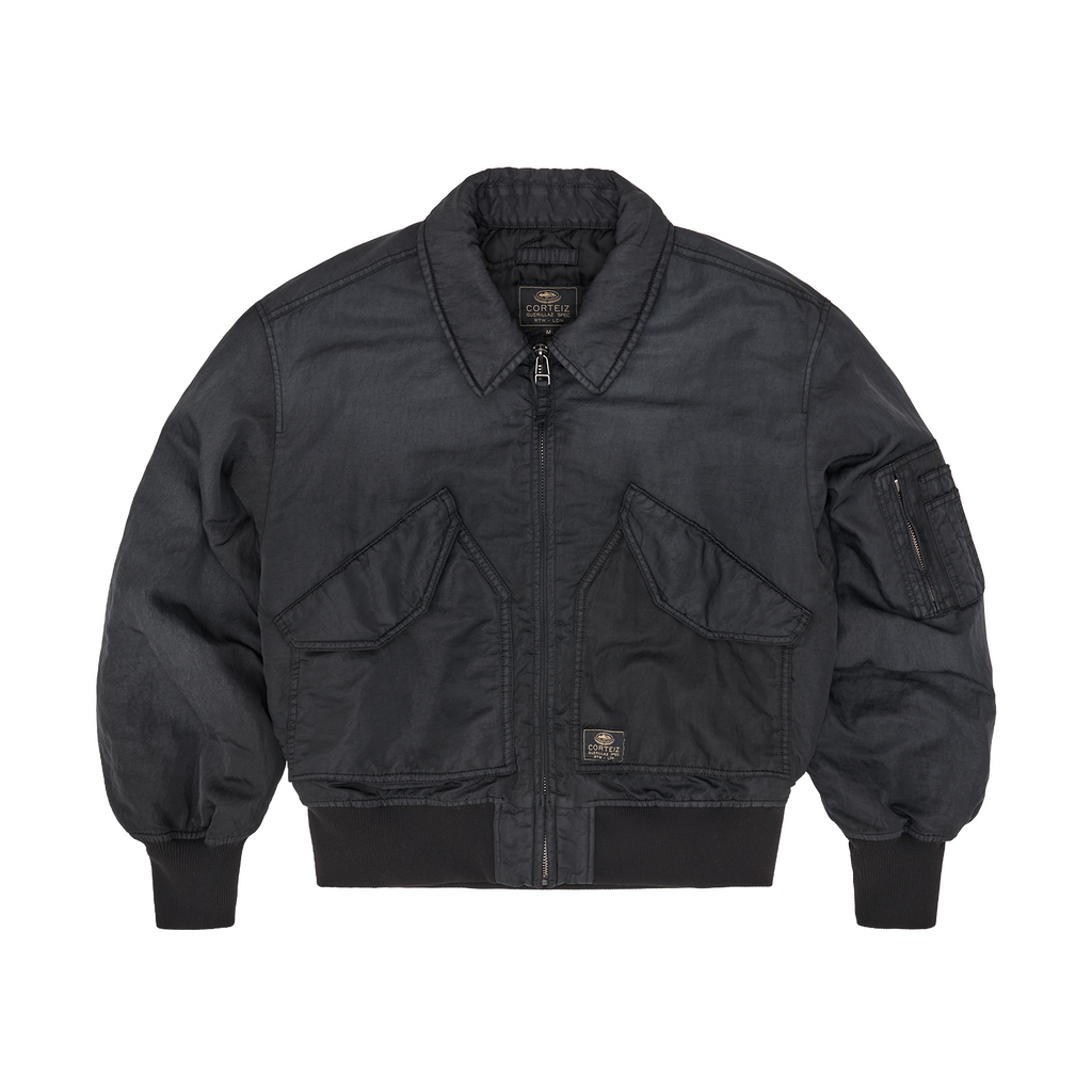 Corteiz ALCATRAZ BOMBER JACKET [VINTAGE BLACK] CRTZRTW