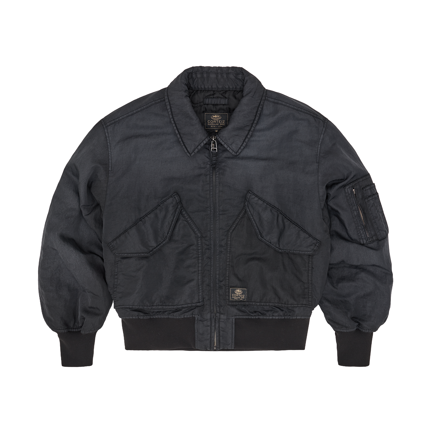 Corteiz ALCATRAZ BOMBER JACKET [VINTAGE BLACK] CRTZRTW