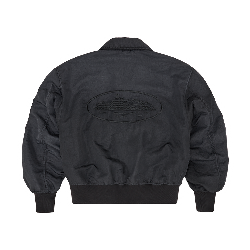 Corteiz ALCATRAZ BOMBER JACKET [VINTAGE BLACK] CRTZRTW