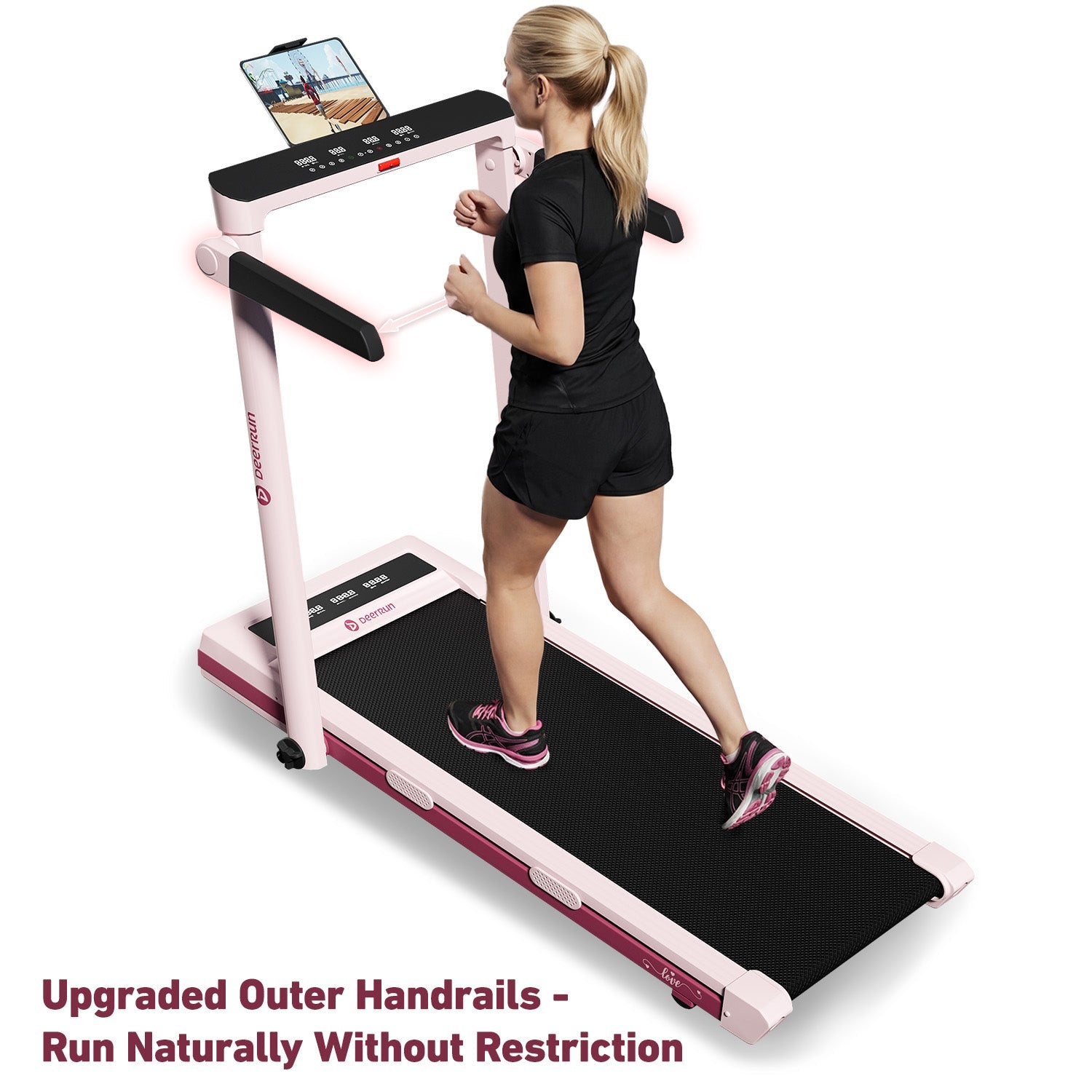 DeerRun Z10 Pro Rose Pink | 12% Auto Incline Treadmill
