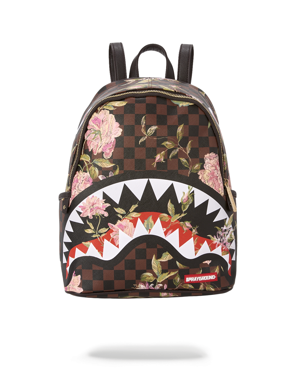 SPRAYGROUND SHARKFLOWER SAVAGE BACKPACK (SMALLER MORE ELEGANT BACKPACK)