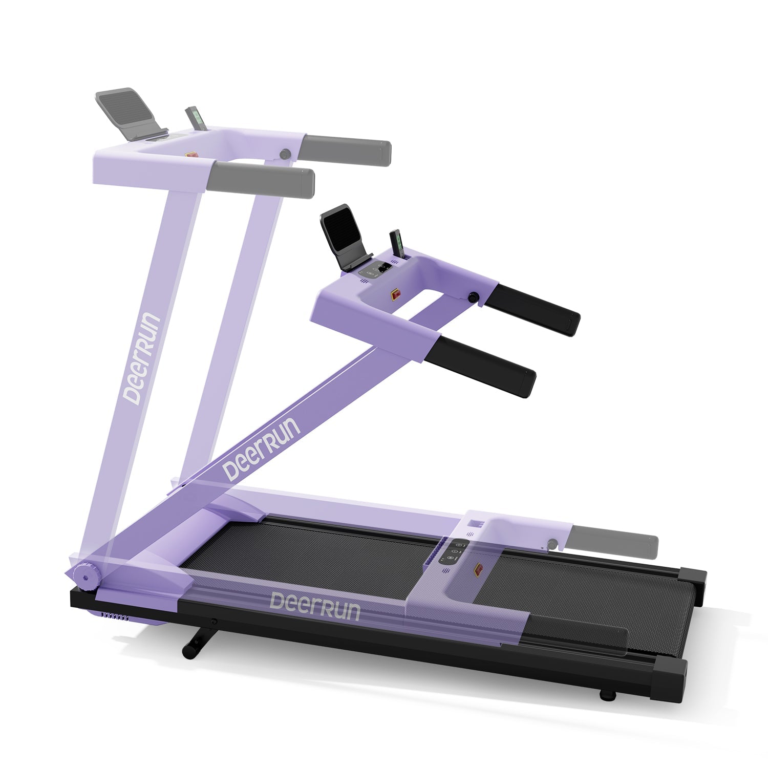 DeerRun All-New 2026 A1 Pro Move+  6% Incline Foldable Treadmill——Upgraded Chip & NFC Support | 350 lbs, 10 mph Dreamy Violet