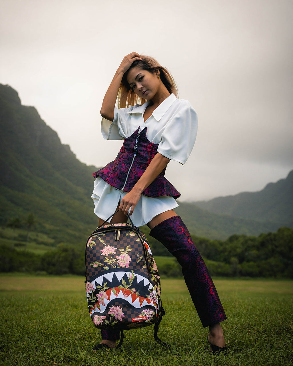 SPRAYGROUND SHARKFLOWER DLX BACKPACK
