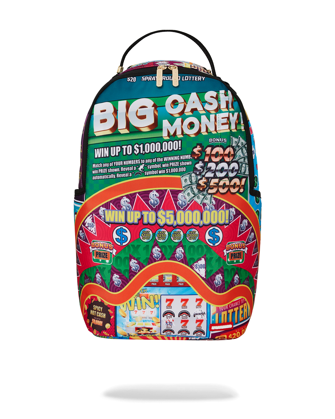 SPRAYGROUND BIG MONEY BIG MONEY BACKPACK (COMES WITH SCRATCH OFF PLAYING CARD)