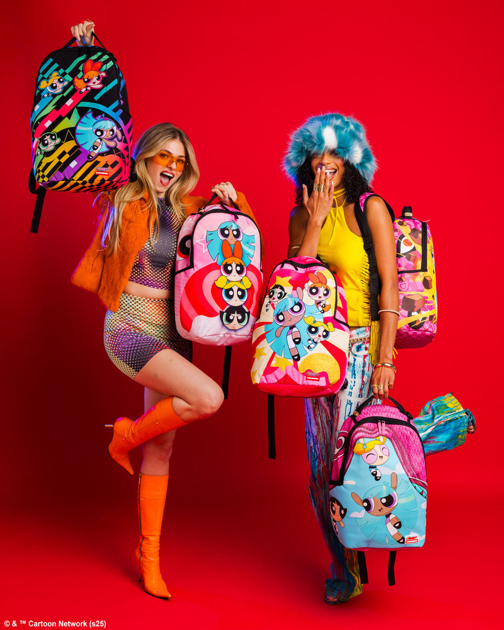 SPRAYGROUND POWERPUFF GIRLS STACKED MINI BACKPACK