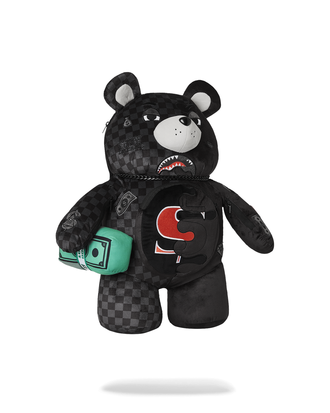 SPRAYGROUND SPEED SHARK SIDE SWIPE MONEYBEAR TEDDY BEAR BACKPACK