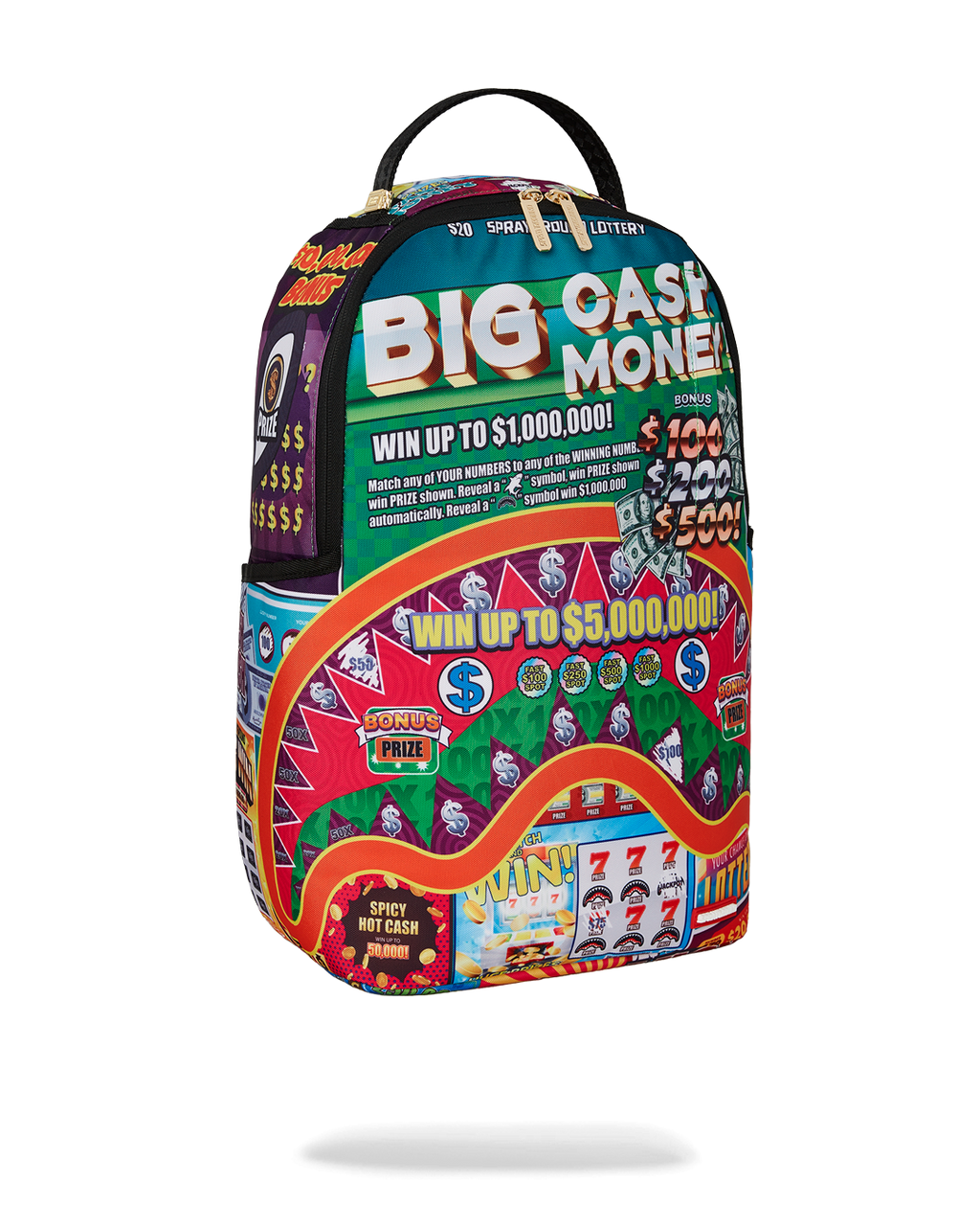SPRAYGROUND BIG MONEY BIG MONEY BACKPACK (COMES WITH SCRATCH OFF PLAYING CARD)