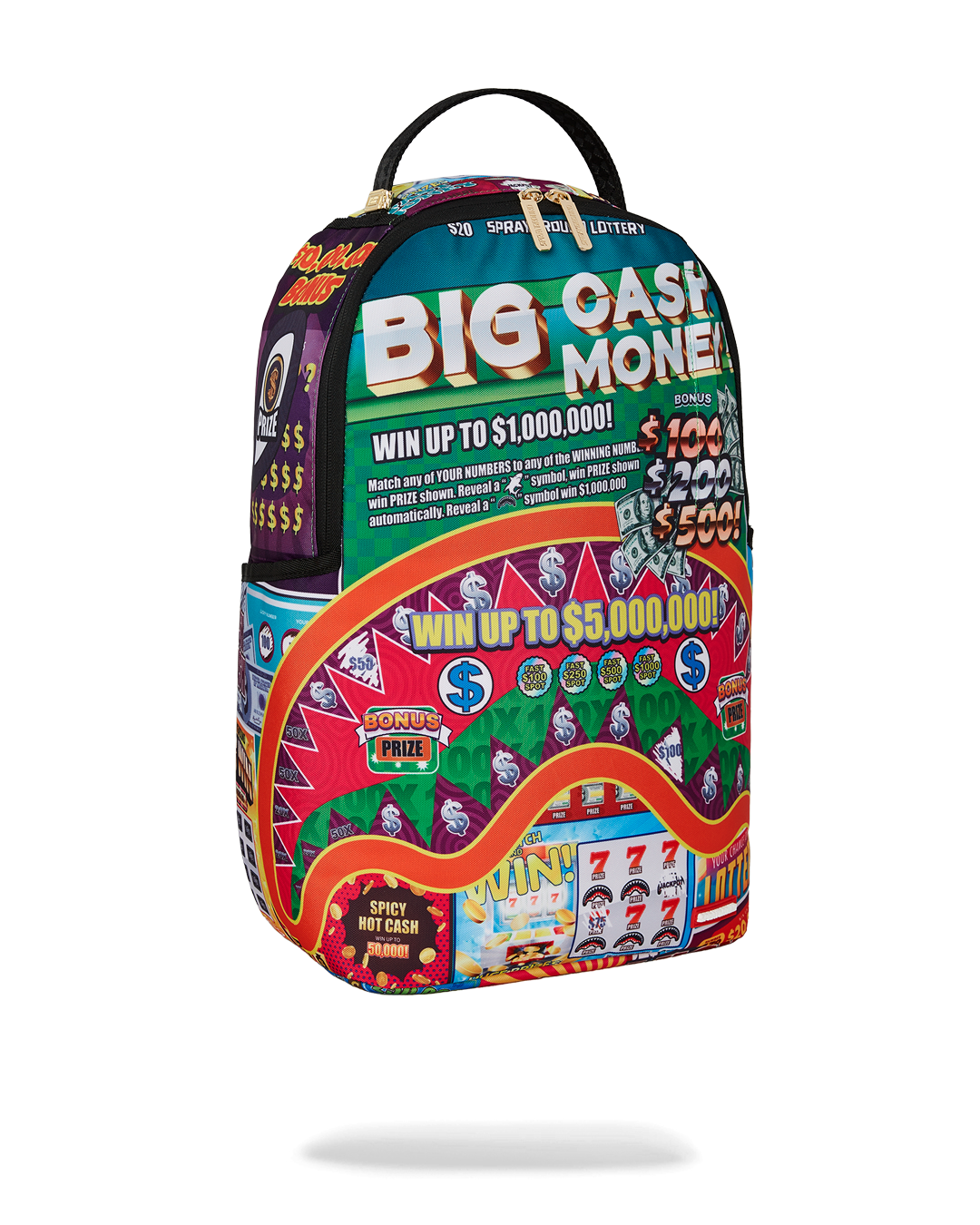 SPRAYGROUND BIG MONEY BIG MONEY BACKPACK (COMES WITH SCRATCH OFF PLAYING CARD)