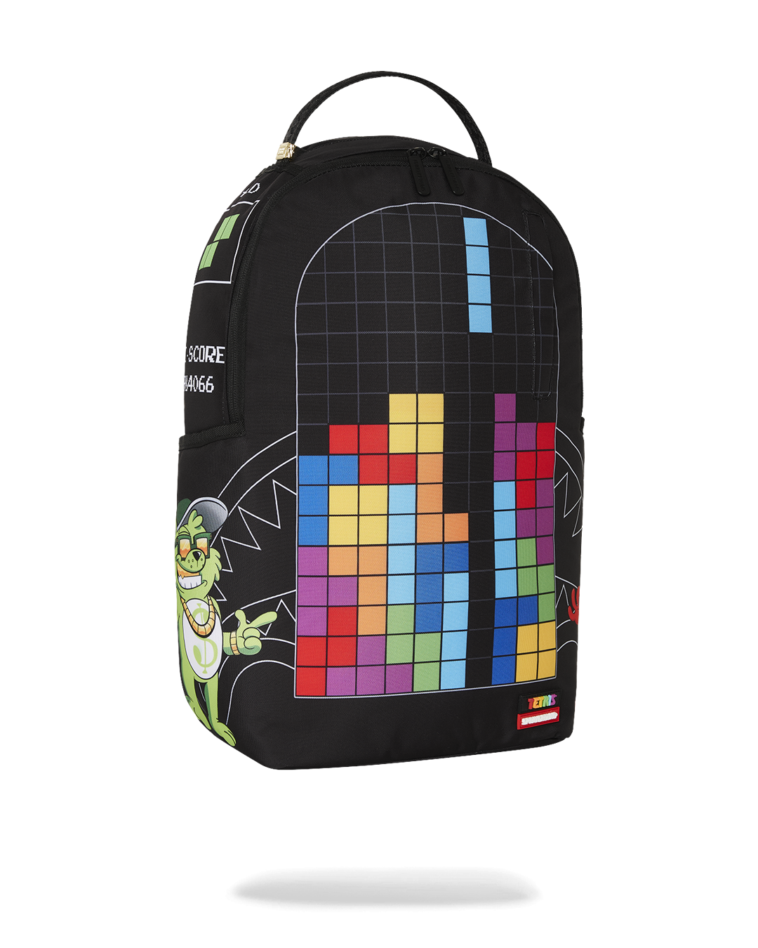 SPRAYGROUND TETRIS WITH DIABLO AND MONEY BEAR BACKPACK