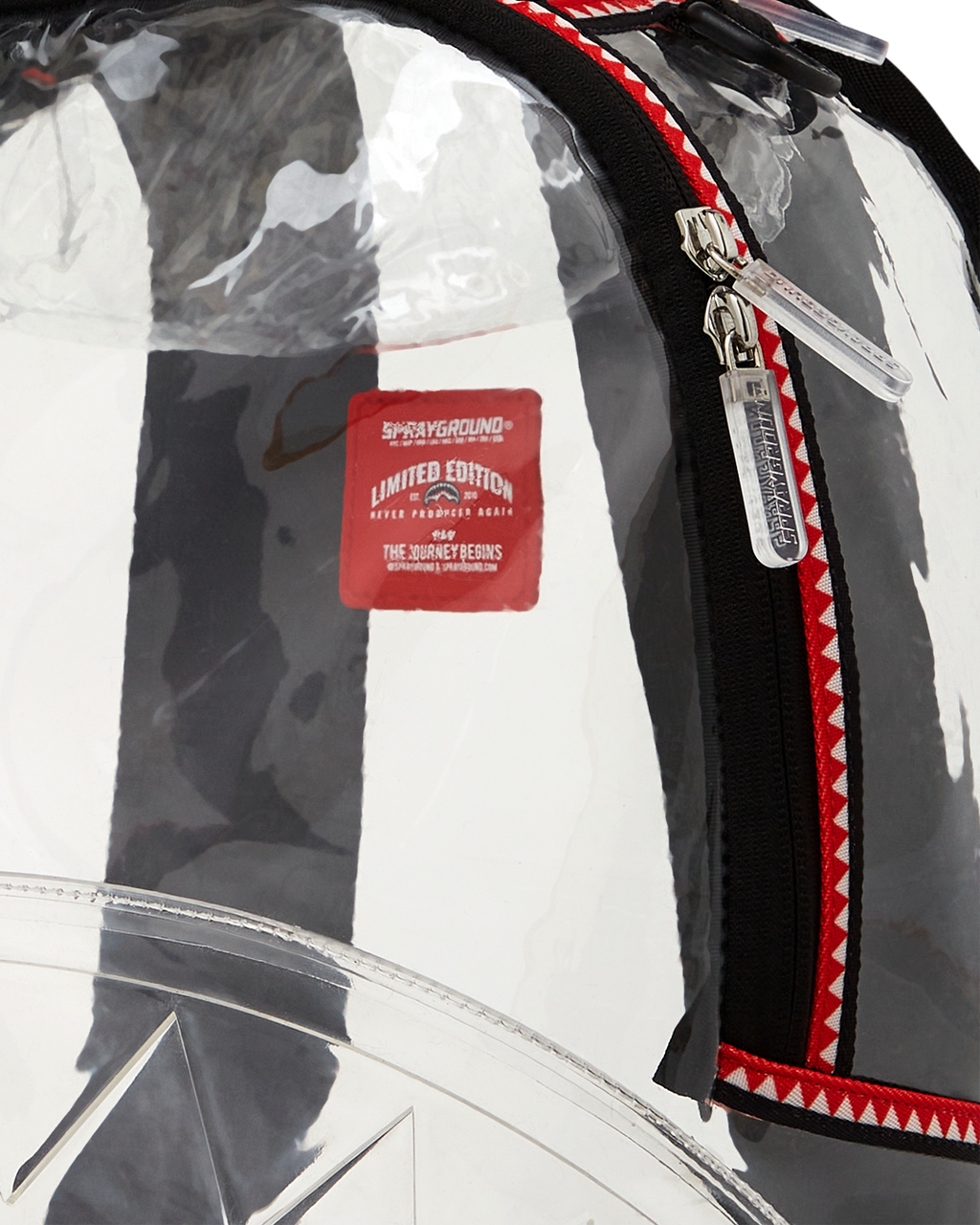 SPRAYGROUND 100% CLEAR BACKPACK SHARK