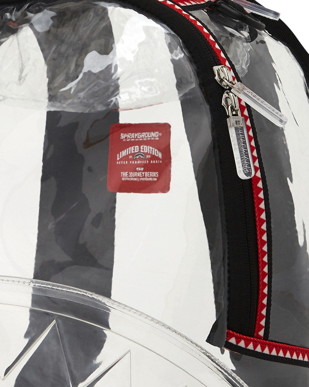 SPRAYGROUND 100% CLEAR BACKPACK SHARK