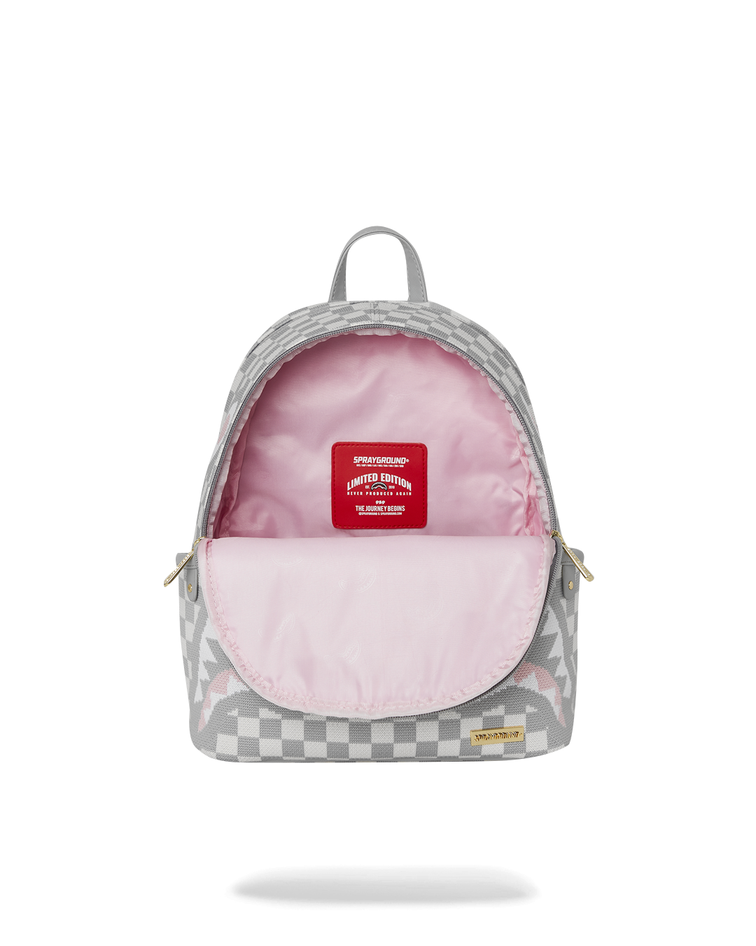SPRAYGROUND KNIT SHARKS IN PARIS IN CREAM SAVAGE BACKPACK