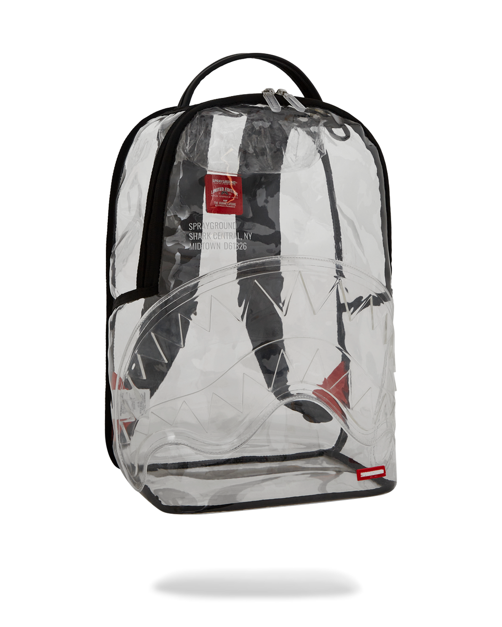 SPRAYGROUND 100% CLEAR BACKPACK - SHARK CENTRAL