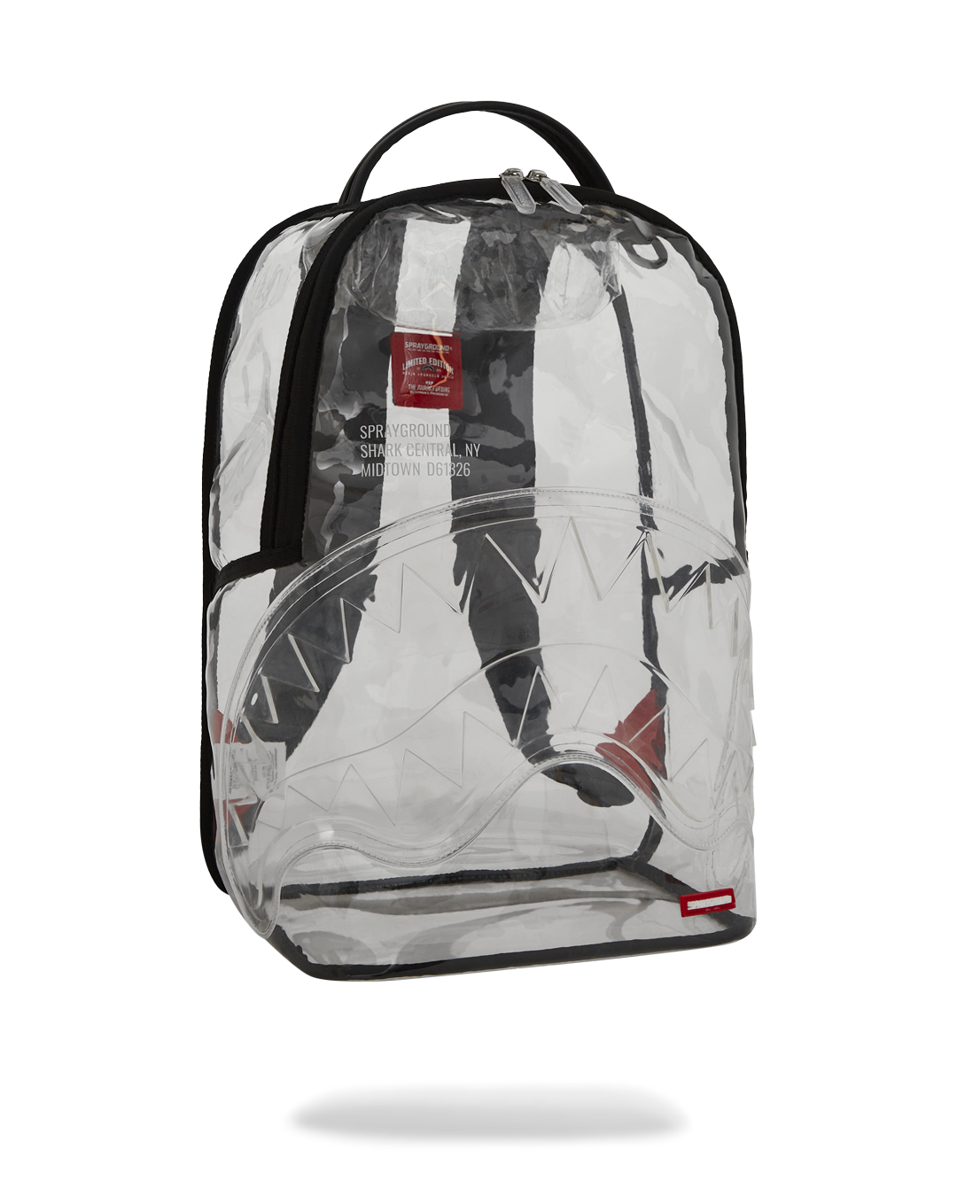 SPRAYGROUND 100% CLEAR BACKPACK - SHARK CENTRAL