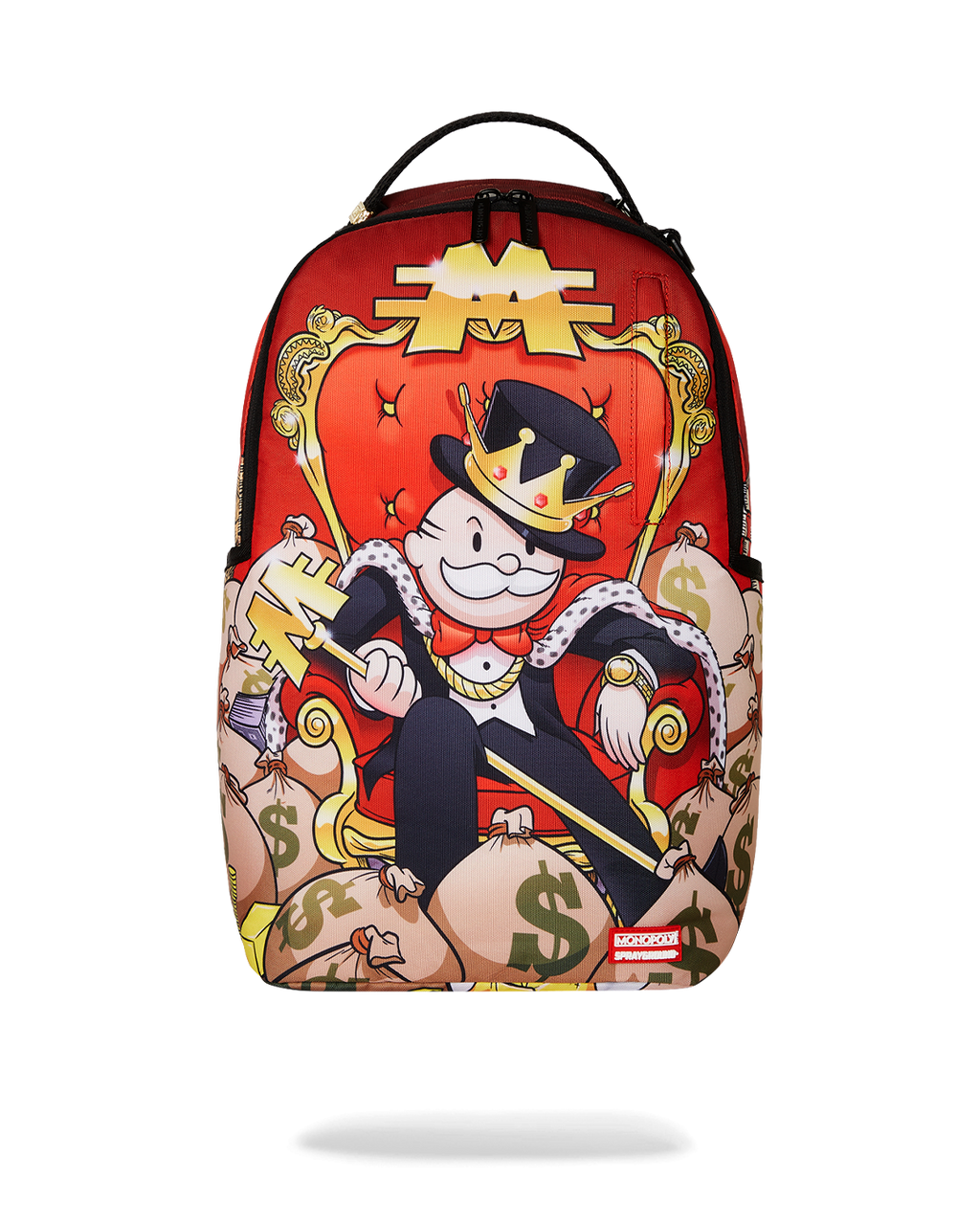 SPRAYGROUND MONOPOLY GOLD EMPIRE THRONE BACKPACK
