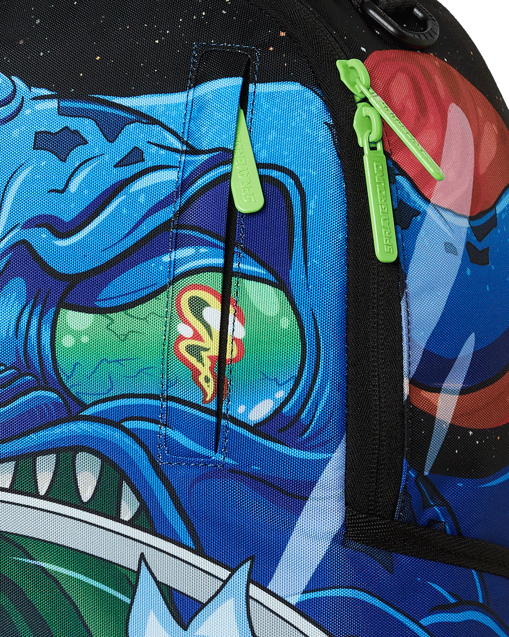 SPRAYGROUND RICK AND MORTY GALACTIC GETAWAY BACKPACK
