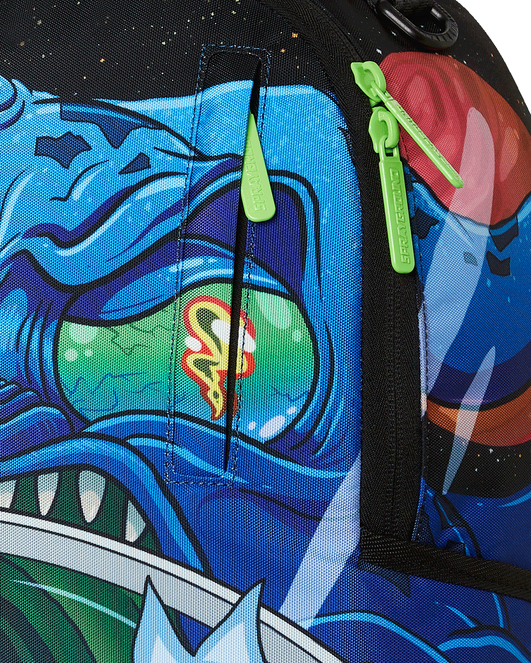 SPRAYGROUND RICK AND MORTY GALACTIC GETAWAY BACKPACK