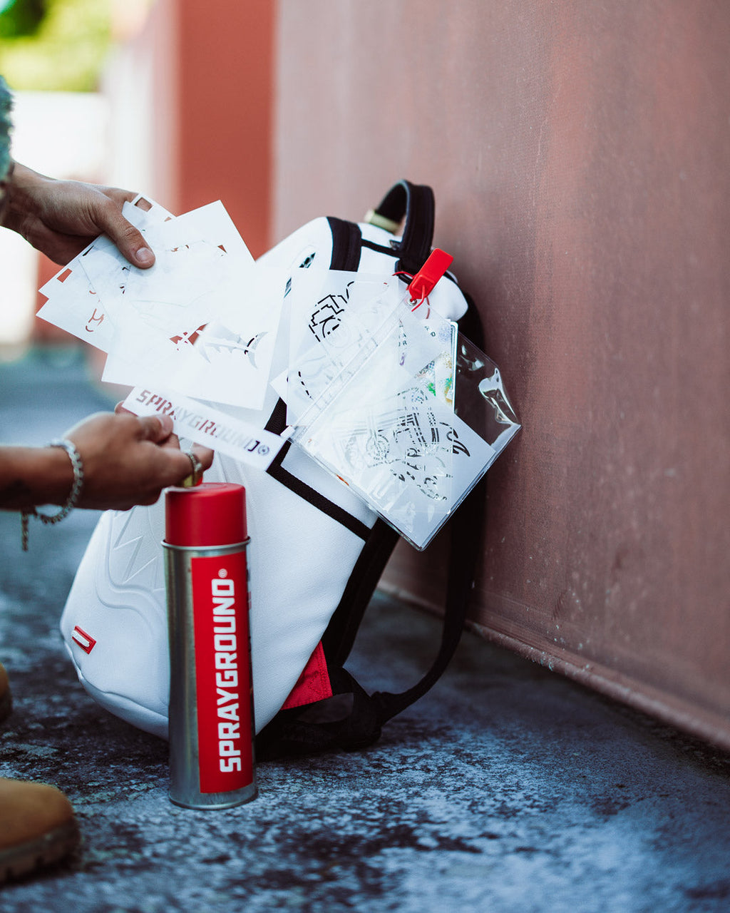 SPRAYGROUND GRAFFITI ARTIST - DESIGN YOUR OWN BACKPACK - 9 STENCILS INCLUDED