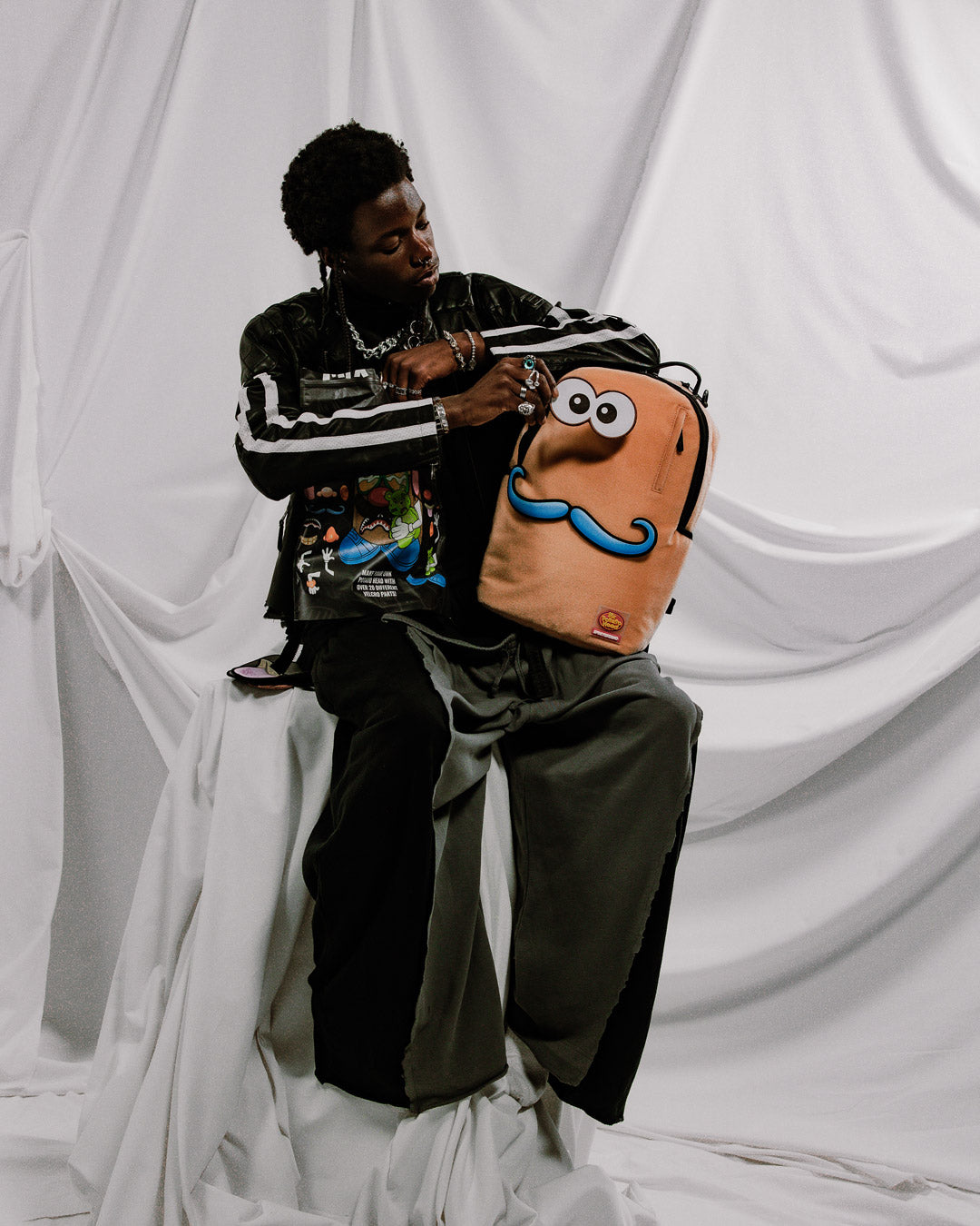 SPRAYGROUND MR. POTATO HEAD VELCRO PATCH MIX-IT-UP DLXSV BACKPACK