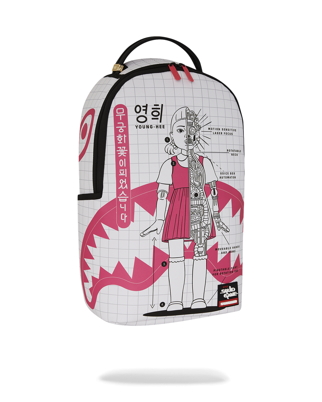 SPRAYGROUND SQUID GAME COLLAB ROBOT GIRL BACKPACK