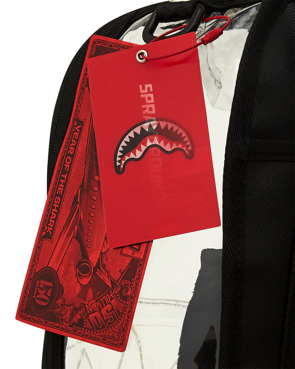 SPRAYGROUND CLEAR BACKPACK - SHARK CENTRAL