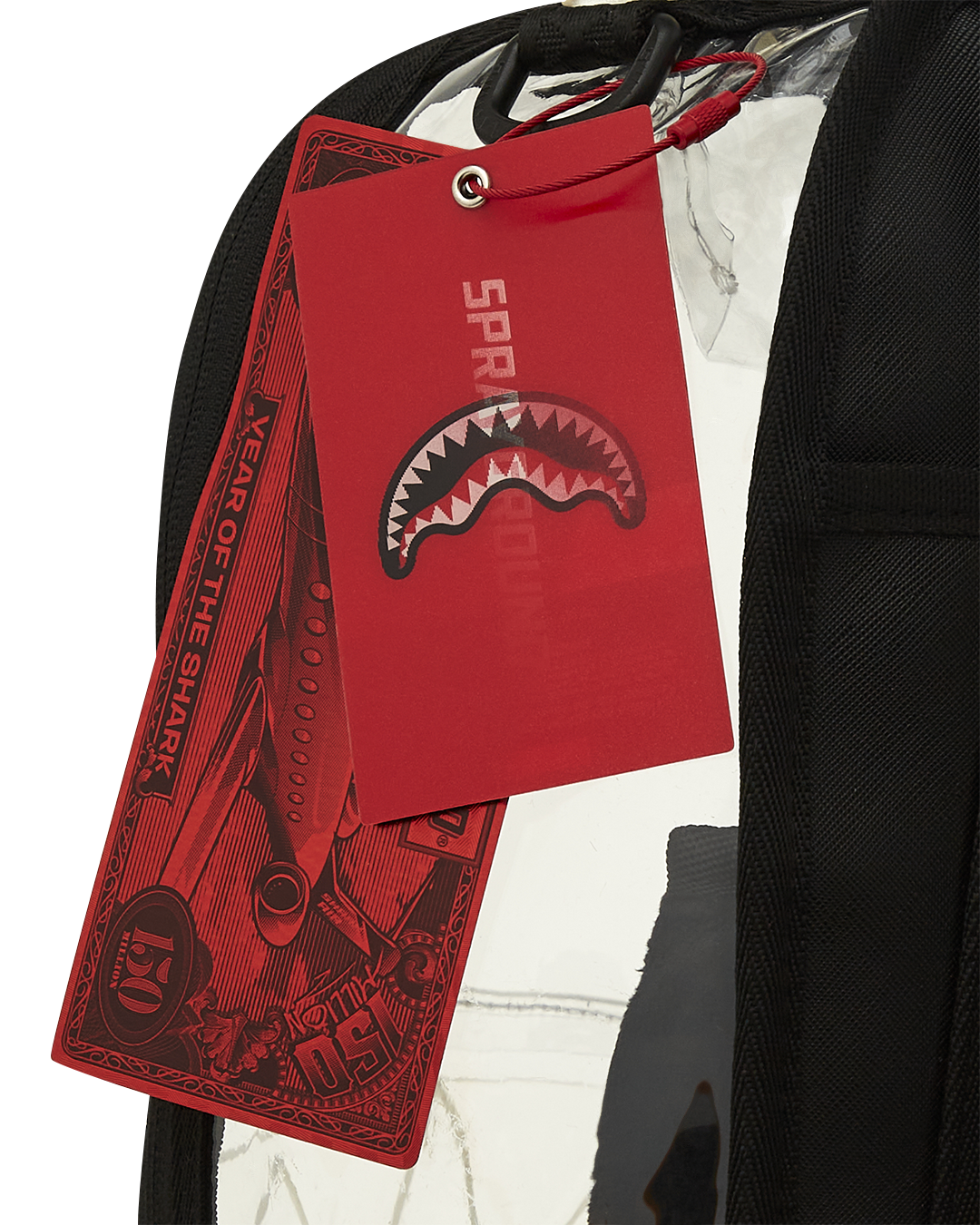 SPRAYGROUND CLEAR BACKPACK - SHARK CENTRAL