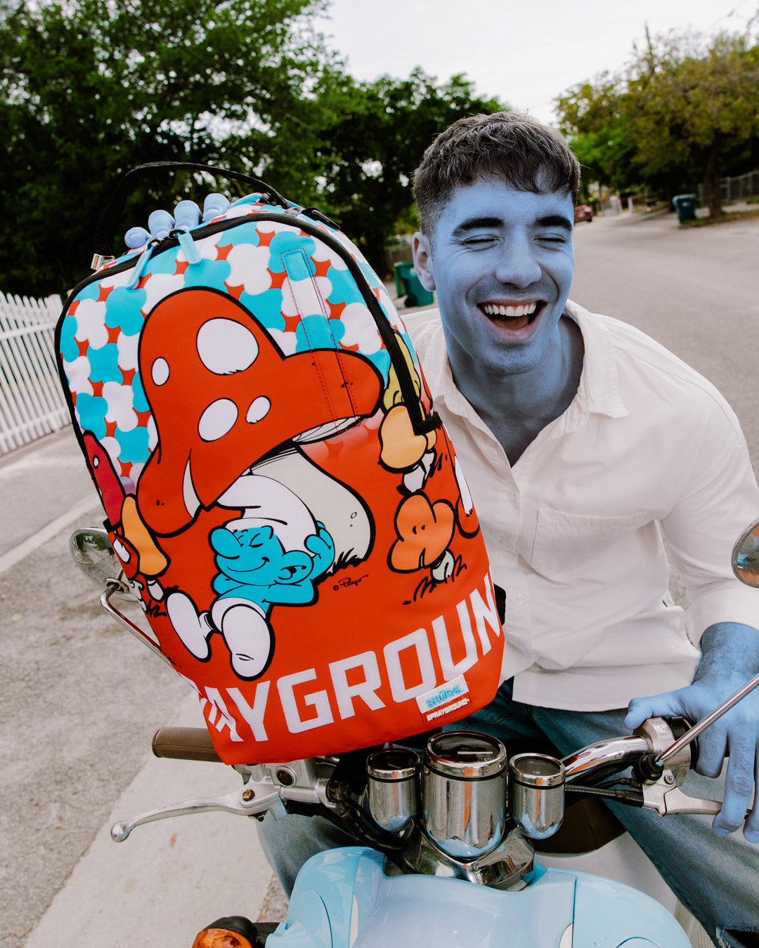 SPRAYGROUND SMURFS SLEEPY DAYZ BACKPACK