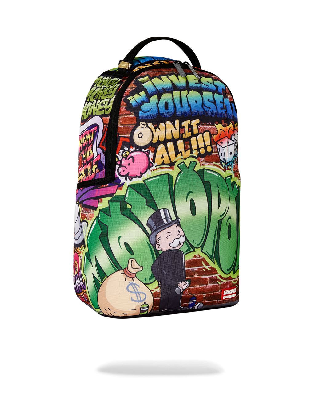 SPRAYGROUND MONOPOLY GRAFFITI GOLD RUSH DLXR BACKPACK