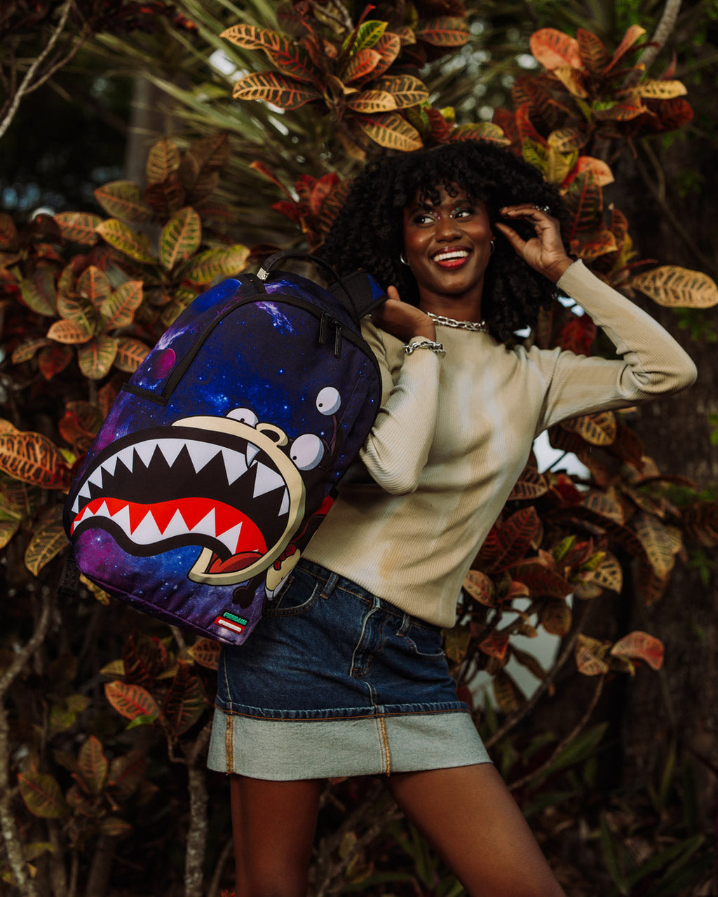 SPRAYGROUND FUTURAMA NIBBLER EAT SHARK DLXR BACKPACK