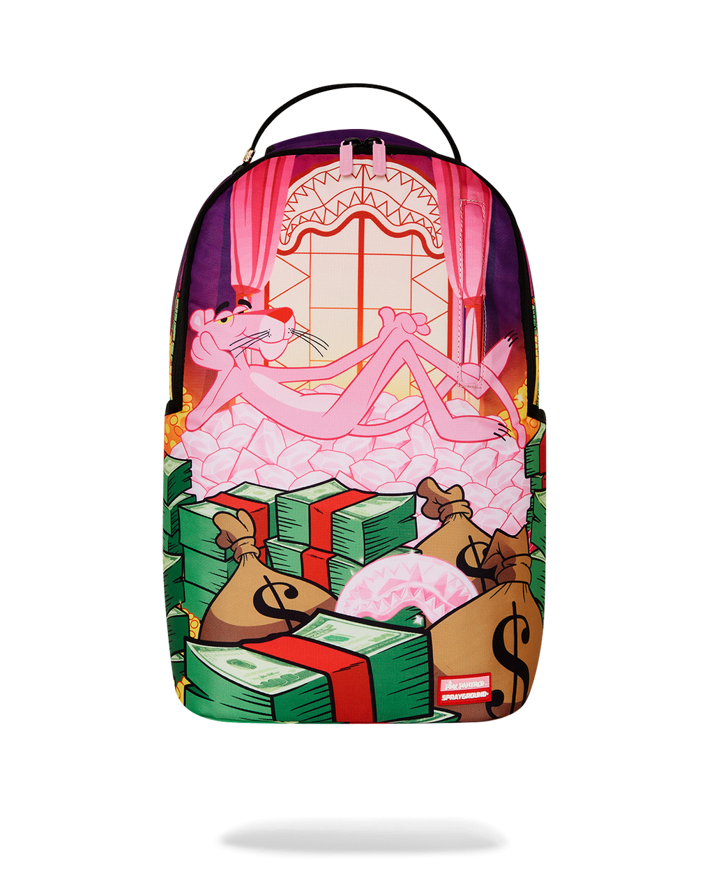 SPRAYGROUND PINK PANTHER FORTRESS OF MONEY-TUDE BACKPACK