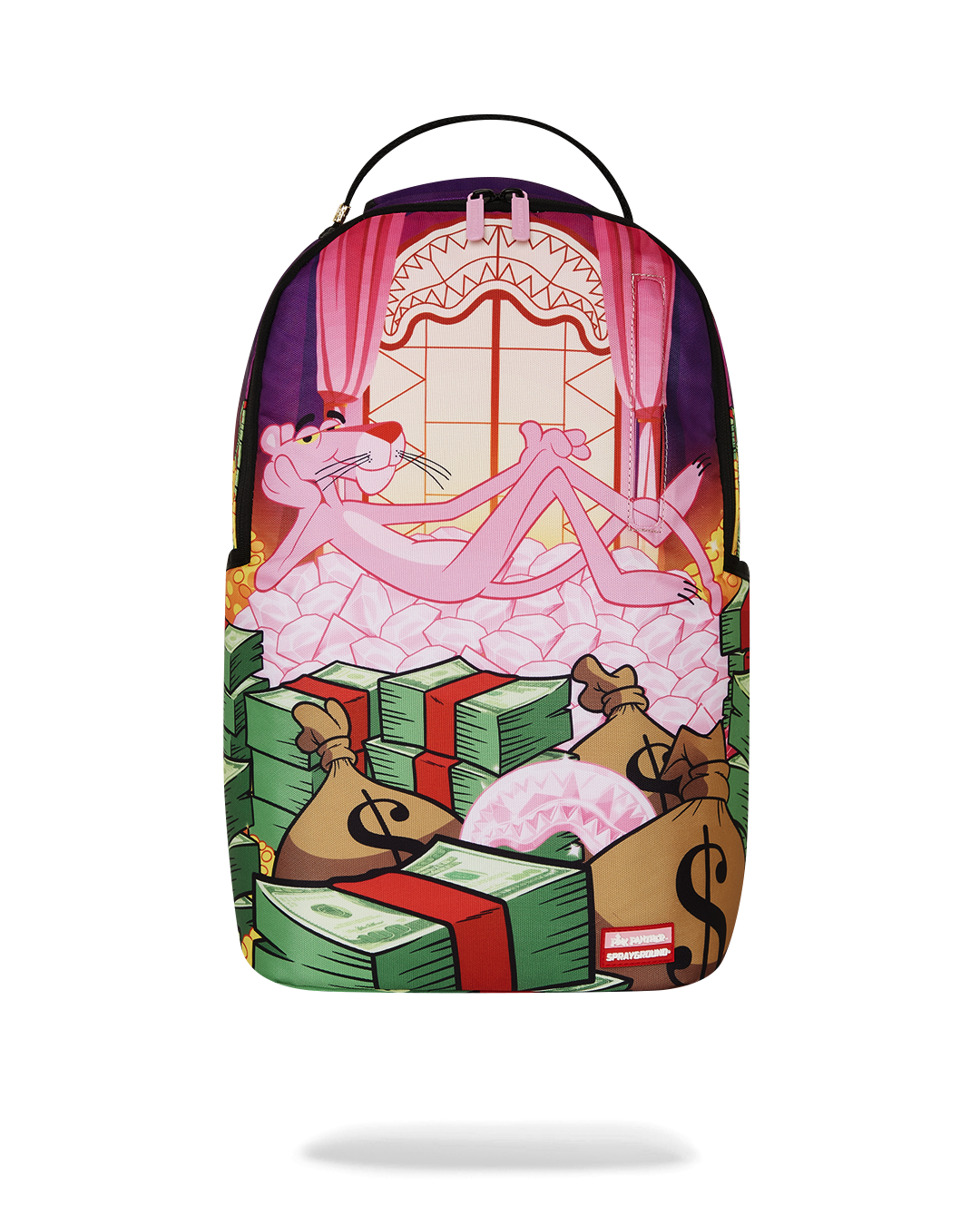 SPRAYGROUND PINK PANTHER FORTRESS OF MONEY-TUDE BACKPACK