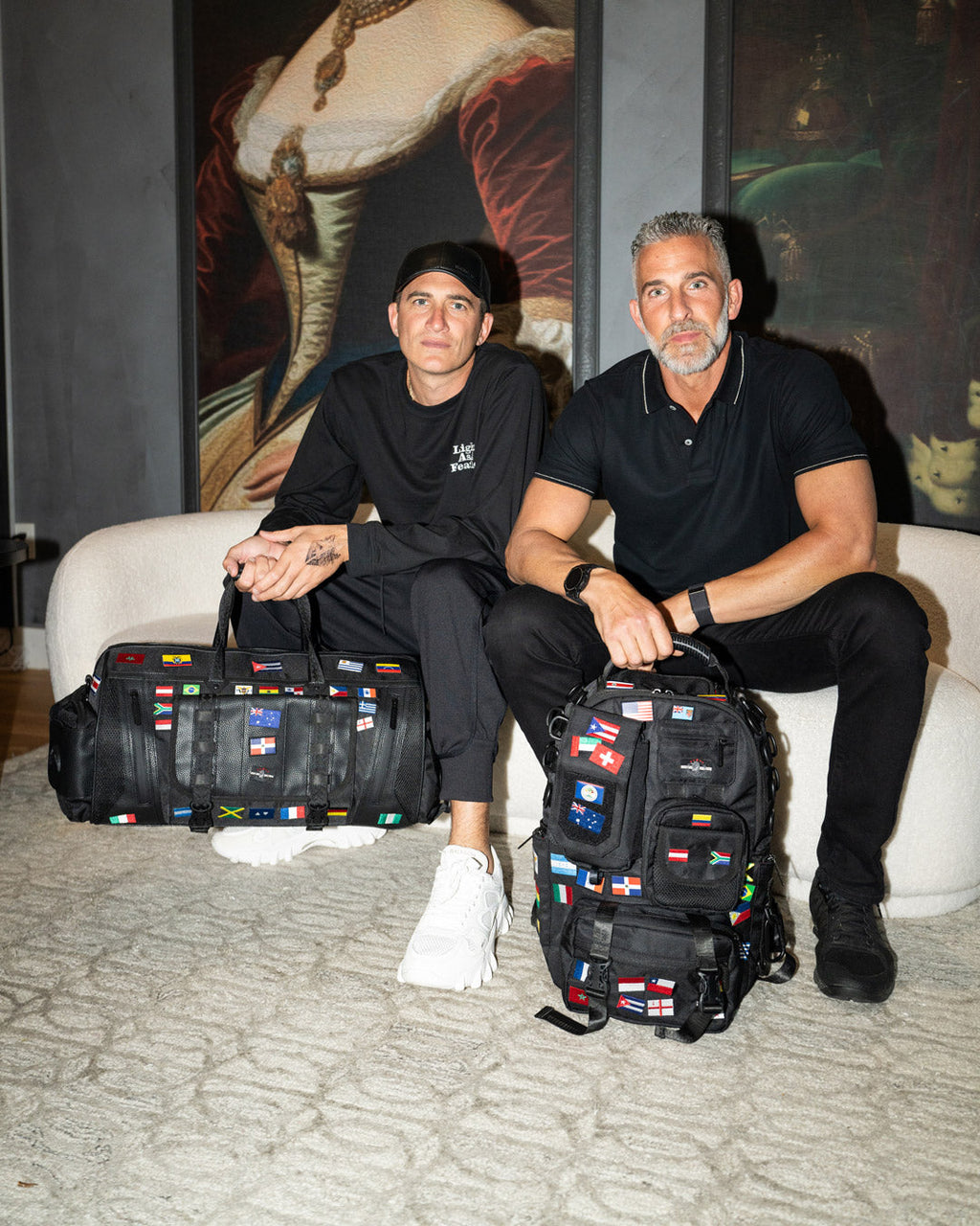 SPRAYGROUND JAMES FIRST CLASS GLOBAL FLAGS SPECIAL OPS CARGO BACKPACK