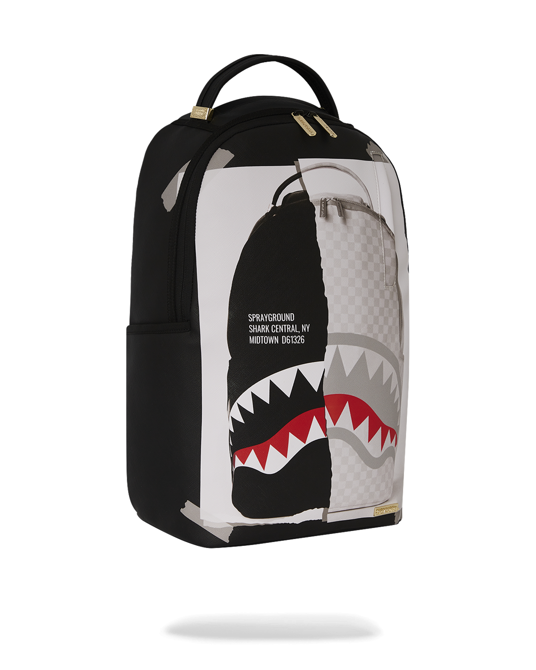 SPRAYGROUND BAG ON BAG OPTICAL ILLUSION SHARKS IN PARIS BACKPACK