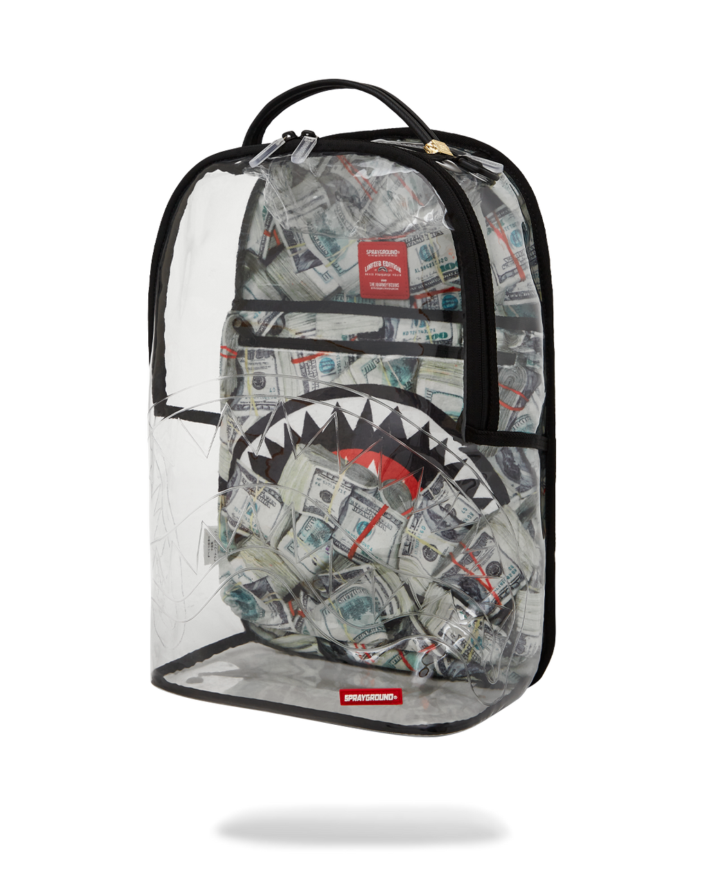 SPRAYGROUND CLEAR BACKPACK - MONEY CHOMP
