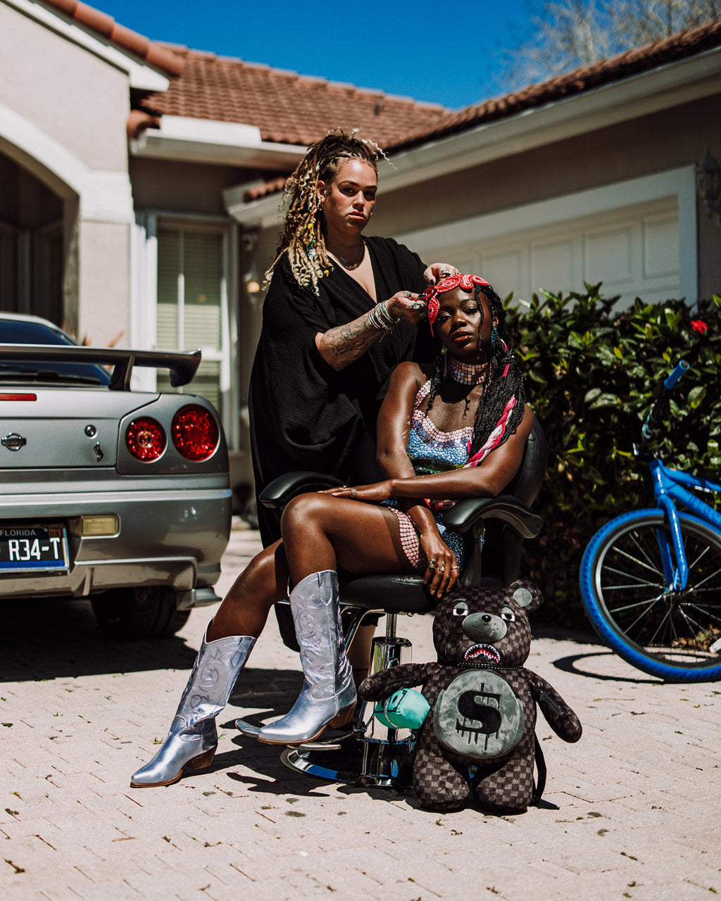 SPRAYGROUND SHARKS IN PARIS THUNDERDRIP MONEYBEAR TEDDYBEAR BACKPACK