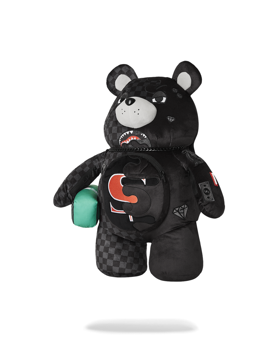 SPRAYGROUND SPEED SHARK SIDE SWIPE MONEYBEAR TEDDY BEAR BACKPACK