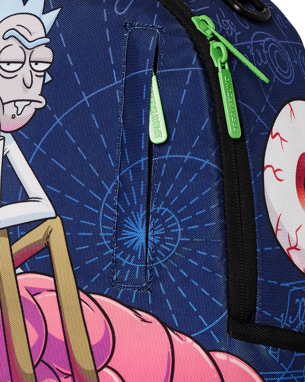 SPRAYGROUND RICK AND MORTY BRAIN SHARK DLXR BACKPACK
