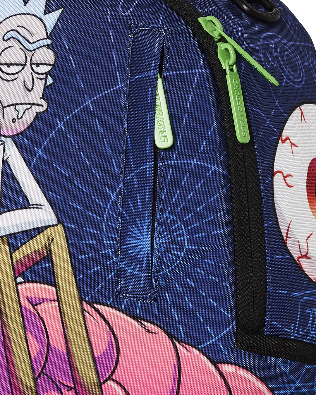 SPRAYGROUND RICK AND MORTY BRAIN SHARK DLXR BACKPACK