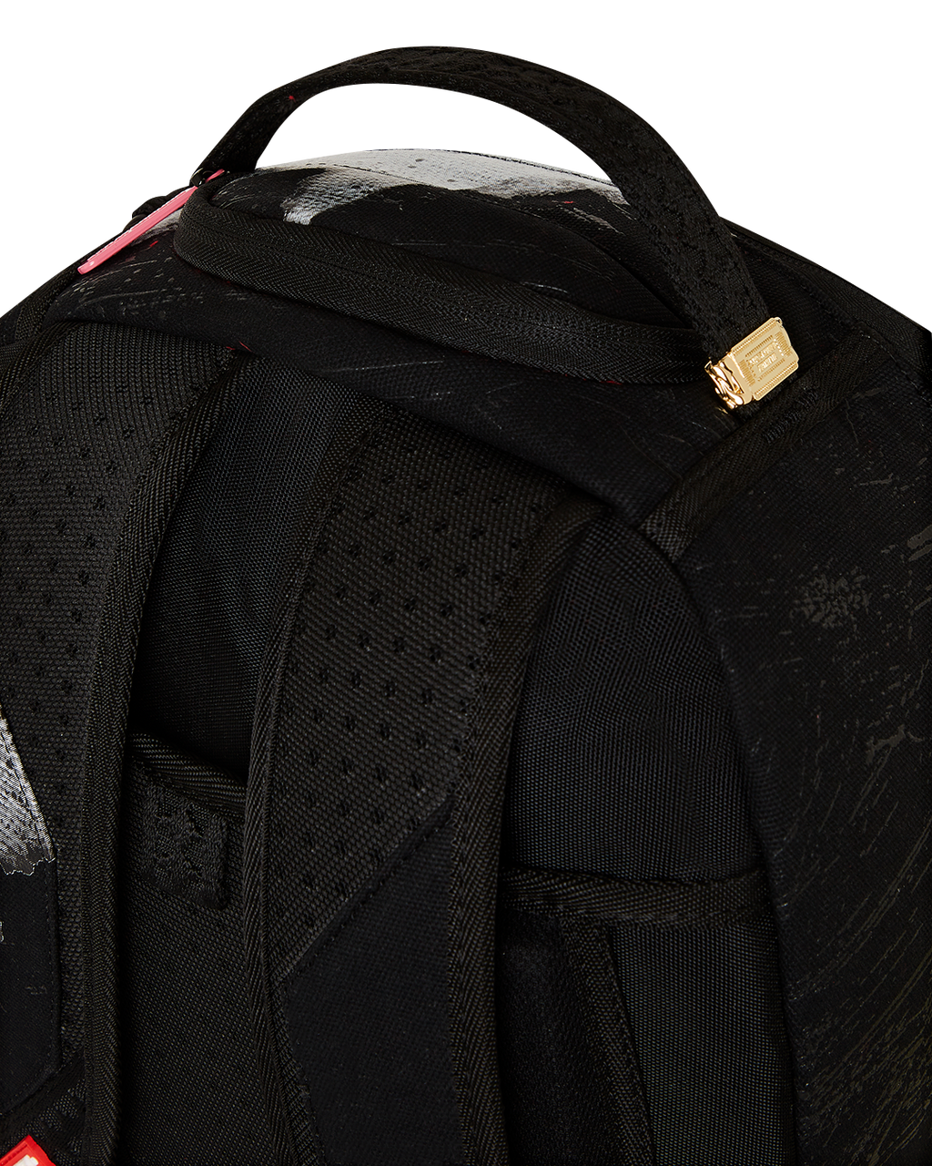 SPRAYGROUND SHARK CENTRAL ACRYLIC ART DLX COTTON BACKPACK