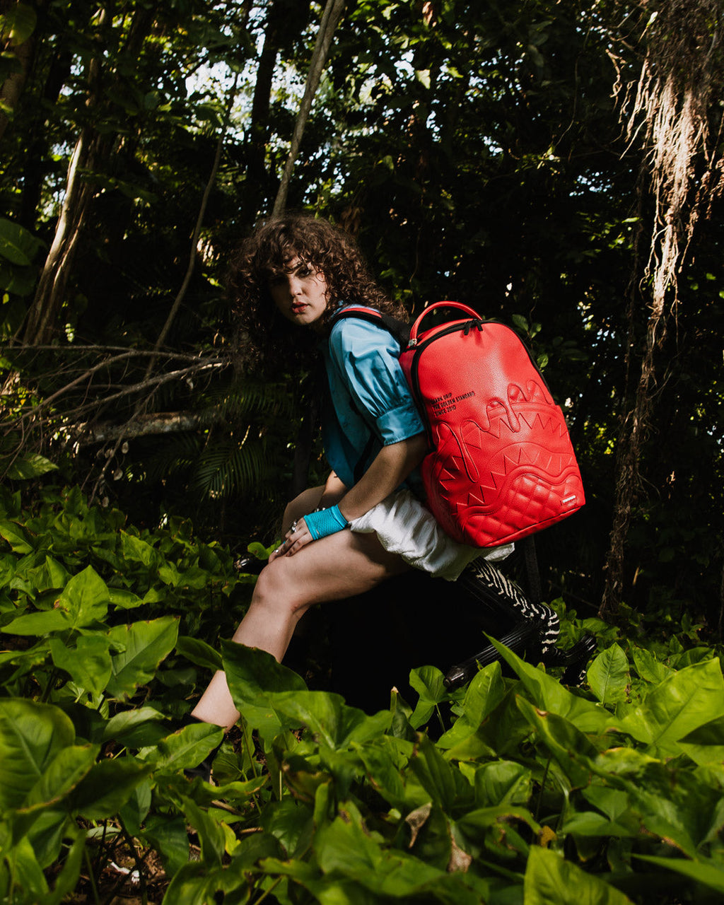SPRAYGROUND SHARK CENTRAL EMBOSSED DRIP DLXSV BACKPACK